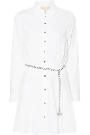 Michael Kors Belted mini shirt dress