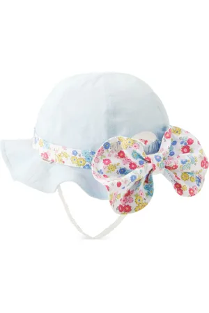 Miki House Floral-print sun hat