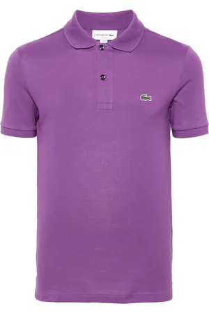 Lacoste Logo-patch cotton polo shirt