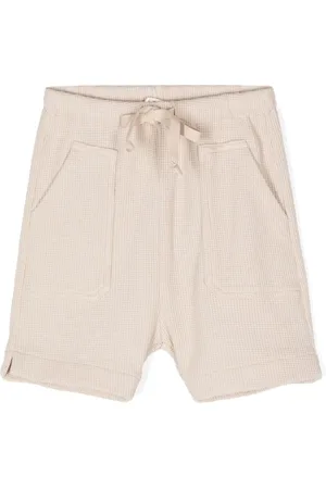 Zhoe & Tobiah Drawstring-waistband waffle shorts