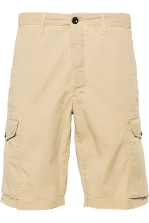 Incotex Textured cotton cargo shorts