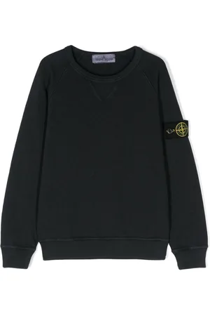 Stone Island Compass-badge cotton sweatshirt