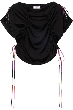 Puccini Contrasting-trim cropped top