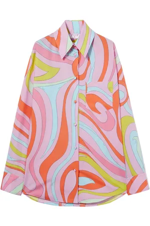 Puccini Marmo-print cotton shirt