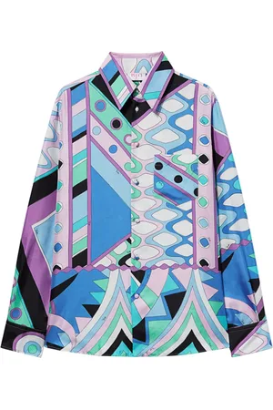 Puccini Vivara-print silk shirt