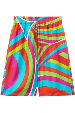 Puccini Iride-print silk shorts