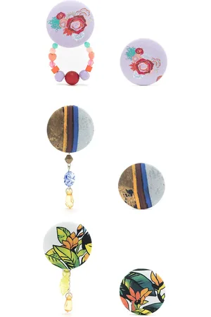 AMIR SLAMA 3 pair earring set