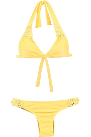 AMIR SLAMA Textured triangle top bikini set