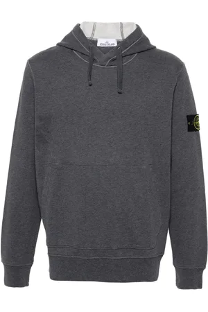 Stone Island Compass-badge cotton hoodie
