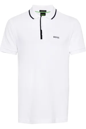 HUGO BOSS Logo-print cotton polo shirt