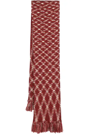 Missoni Intarsia-knit wool scarf