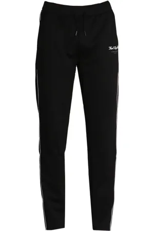 Karl Lagerfeld Logo-embroidered drawstring-waist track pants