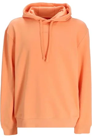 HUGO BOSS Logo-embossed cotton hoodie