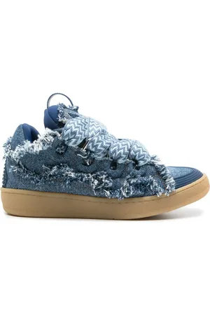 Lanvin Curb denim sneakers