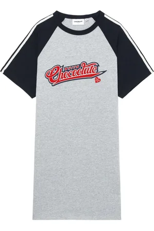 Chocoolate Logo-print cotton T-shirt dress