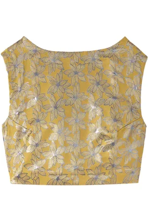 Destree Richard jacquard cropped top