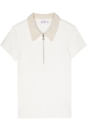 The Upside Contrast-collar polo shirt