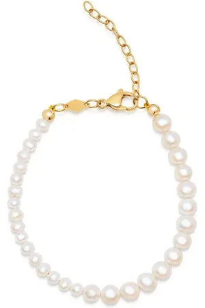Nialaya Beaded Dyad Pearl Bracelet