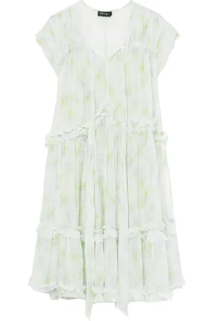 tout a coup Floral-print ruffled mini dress