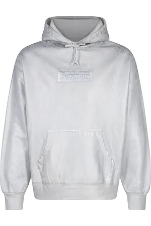 Supreme X MM6 Maison Margiela foil box logo hoodie
