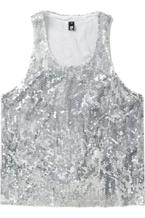Comme des Garçons Sequin-embellished scoop-neck vest
