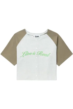 Izzue Colour-block cotton T-shirt