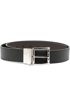 Bally Logo-engraved leather belt