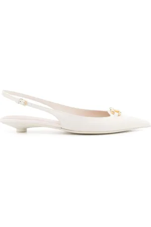 VALENTINO GARAVANI V-plaque leather pumps