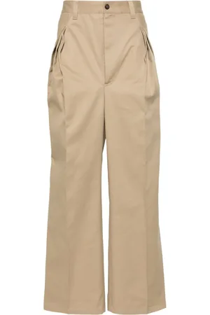 Maison Margiela Four-stitch pintuck straight trousers