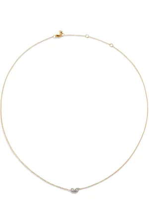 Monica Vinader 14kt yellow Diamond Duo necklace