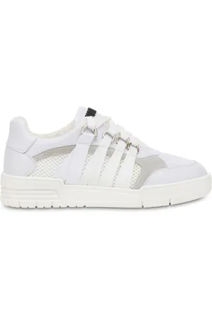 Moschino Logo-tape leather sneakers