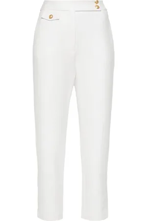 VERONICA BEARD Renzo slim-fit cropped trousers