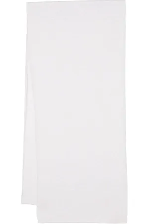 Patrizia Pepe Logo-patch knitted scarf