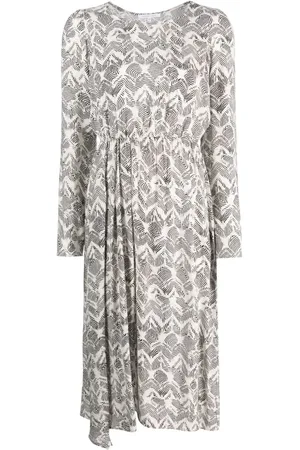 Patrizia Pepe Zebra-print elasticated-waist midi dress