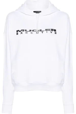 MUGLER Logo-appliqu?? hoodie