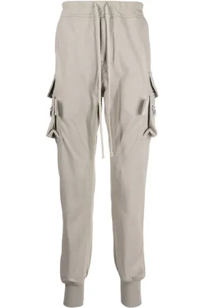 Rick Owens Drawstring drop-crotch track pants