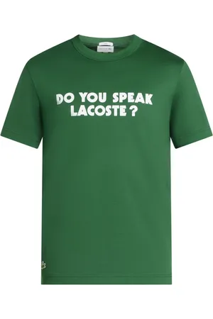 Lacoste Slogan-print cotton T-shirt