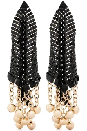 Paco rabanne Draped chainmail drop earrings