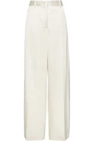 Jil Sander Twill-weave pressed-crease trousers