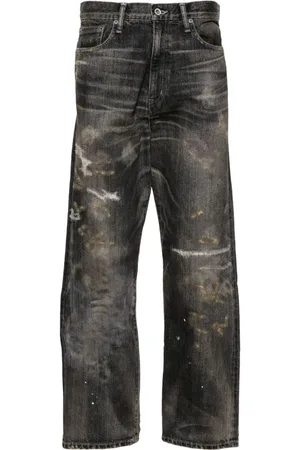 NEIGHBORHOOD Savage mid-rise straight-leg jeans