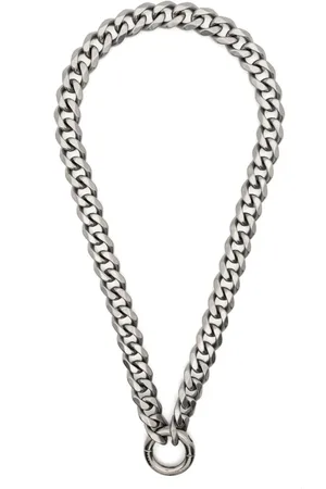 Random Identities Circular-pendant chain necklace