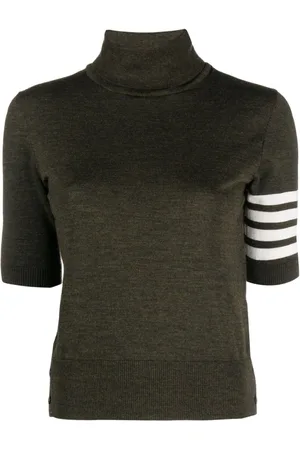 Thom Browne 4-Bar high-neck knitted top