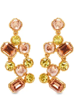 Oscar de la Renta Crystal Scramble earrings
