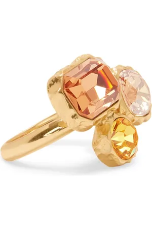Oscar de la Renta Classic crystal-embellished ring