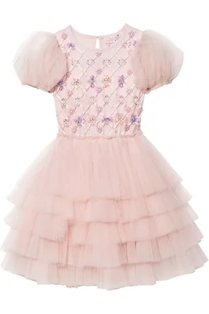 Tutu Du Monde Floral Lattice tulle dress