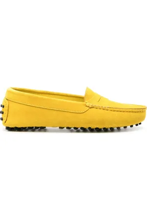 Scarosso Ludovica slip-on suede loafers - Yellow