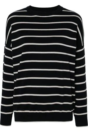 LORENA ANTONIAZZI Striped cotton blend jumper
