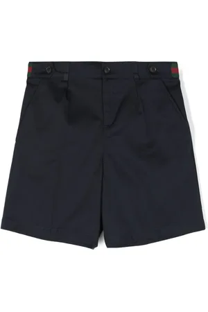 Gucci Web-stripe cotton shorts