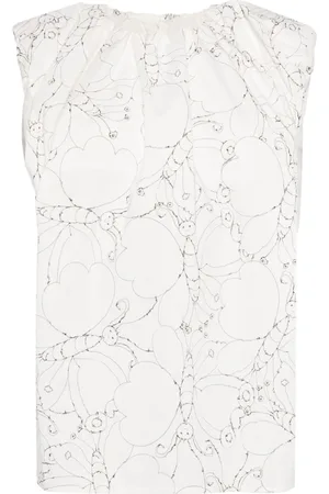 JNBY Butterfly-print cotton top