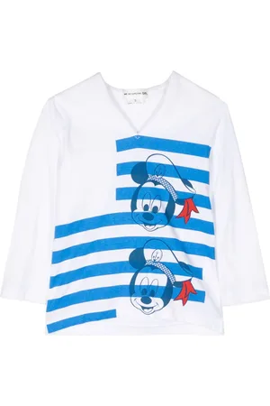 Comme des Garçons Disney-print sailor-collar cotton t-shirt